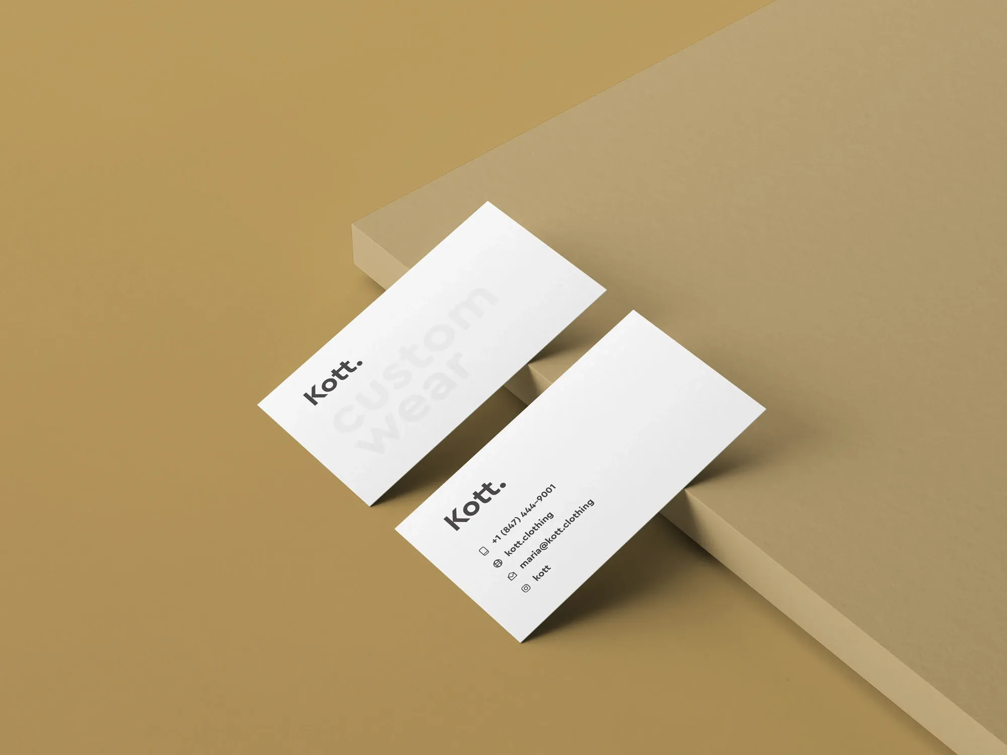 Визитки и носители бренда